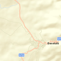 Benetutti Street Map