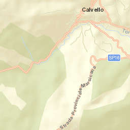 Calvello Street Map