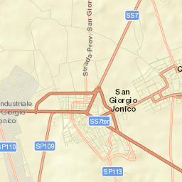 San Giorgio Ionico Street Map