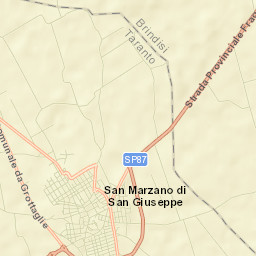 San Marzano di San Giuseppe Street Map
