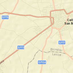 Cellino San Marco Street Map