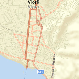 Vlorë Street Map