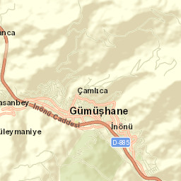 Gumushkhane Street Map