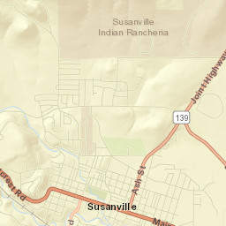 Susanville Street Map