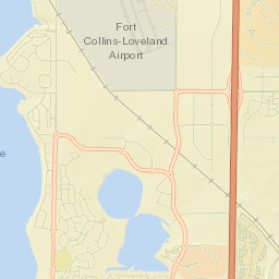 County Road 26 & Interstate 25 & Crossroads Blvd, Lov Street Map
