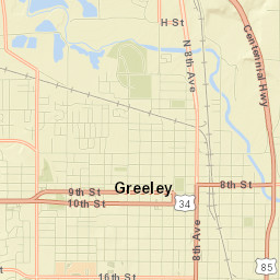 680-1050 North 1st Avenue, Greeley, CO Street Map