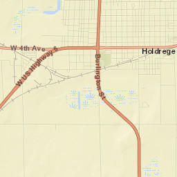 Burlington Street, Holdrege, NE 68949, USA Street Map