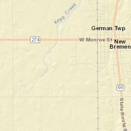 New Bremen Street Map