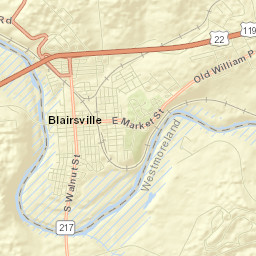 Blairsville Street Map