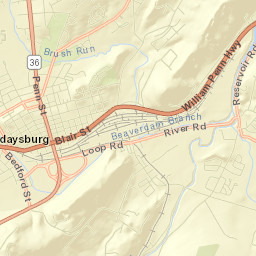Hollidaysburg Street Map