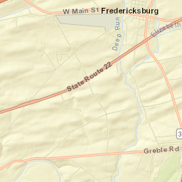 Fredericksburg Street Map