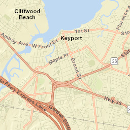 109-129 West Front Street, Keyport, NJ  Street Map