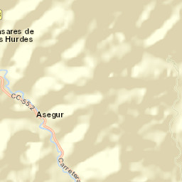 Casares de las Hurdes Street Map