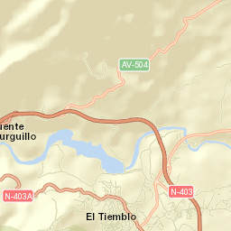 El Tiemblo Street Map