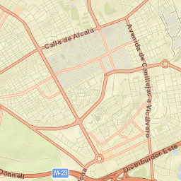 San Blas-Canillejas Street Map
