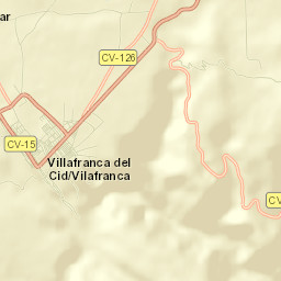 Villafranca del Cid Street Map