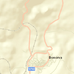 Bonorva Street Map