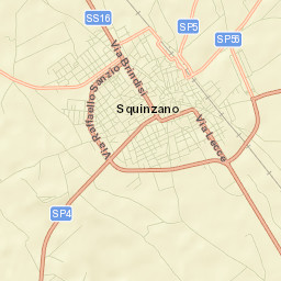 Squinzano Street Map