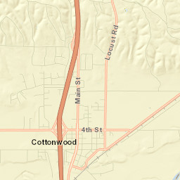 Cottonwood Street Map