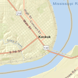 Keokuk Street Map