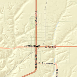 Lewistown Street Map