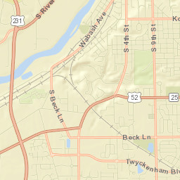 Tippecanoe County Street Map