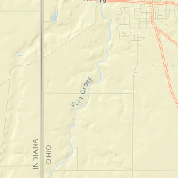 Fort Recovery Street Map