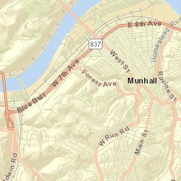 West Homestead Street Map