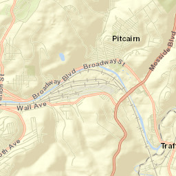 Pitcairn Street Map