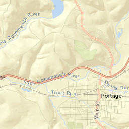 Portage Street Map