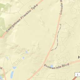 Ten Mile Run Street Map