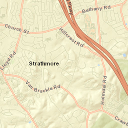 Strathmore Street Map