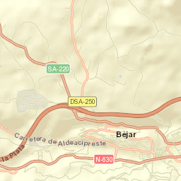 Béjar Street Map