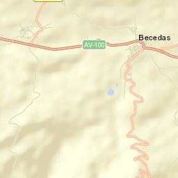 Becedas Street Map