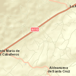 Aldeanueva de Santa Cruz Street Map
