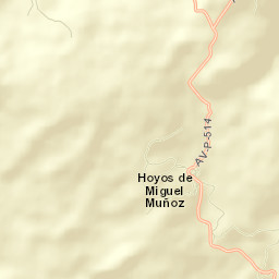 Hoyos de Miguel Muñoz Street Map
