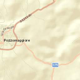 Pozzomaggiore Street Map