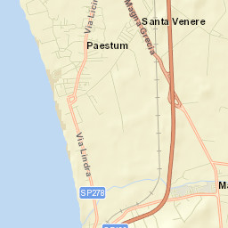 Licinella-Torre di Paestum Street Map