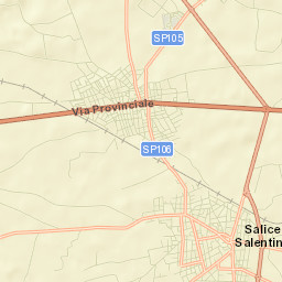 Guagnano Street Map