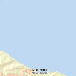 Néa Róda Street Map