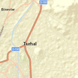 Turhal Street Map
