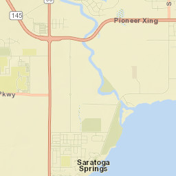 Saratoga Springs Street Map