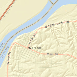 Warsaw Street Map