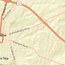 Bellefontaine Street Map