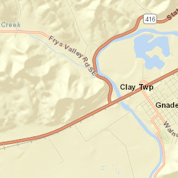 Gnadenhutten Street Map