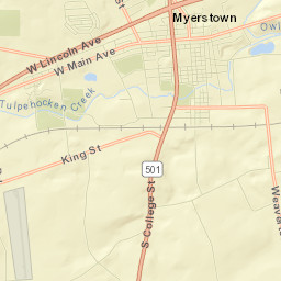 Myerstown Street Map