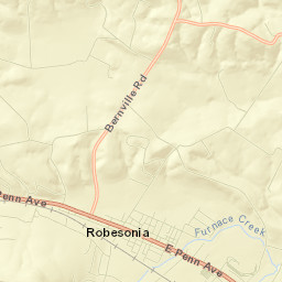 Robesonia Street Map