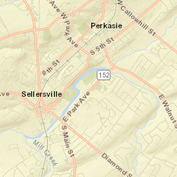 Sellersville Street Map