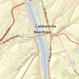 Lambertville Street Map