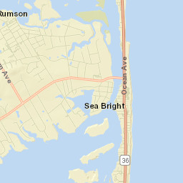 Sea Bright Street Map
